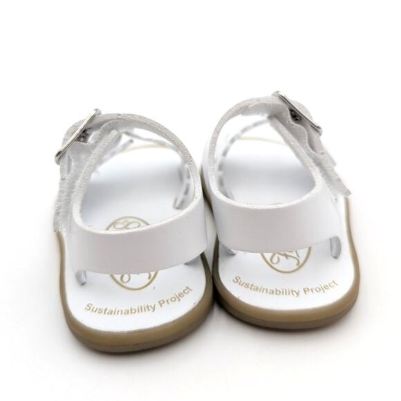 Footmates Eco-Ariel Velcro Sandal Adjustable Strap Kids' White Size US1 - Picture 4 of 11